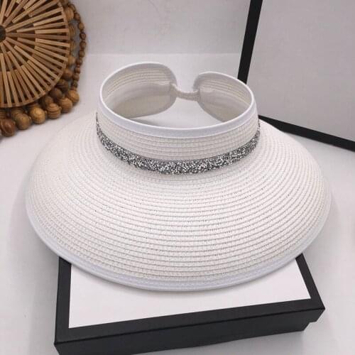 South Korean cap female summer brim sunshade cap sunshade facial outing drill straw hat