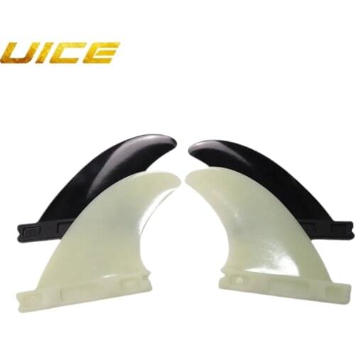 1/2" BASE Future 350 Twin Fins Black and Clear Color 2Pcs/set Surfing Accessories