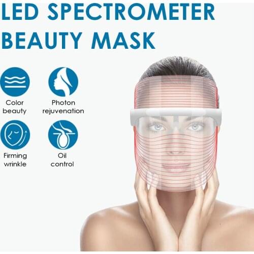 3 Colors LED Light Therapy Face Mask Photon Instrument Anti-aging Anti Acne Wrinkle Removal Skin Tighten Beatuy SPA Treatment