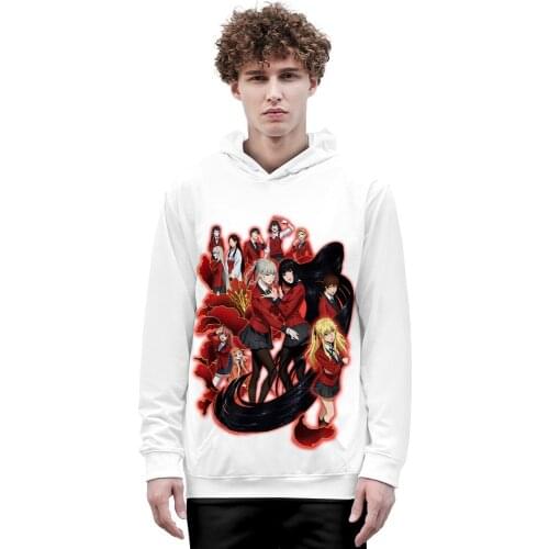 Anime Hoodies Kakegurui Cosplay Men/women Hoodie Anime Sweatshirt Male/ladies Fashion Harajuku Hooded Clothes Autumn Winter