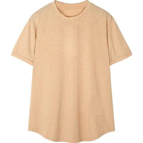 Summer 2020 new Mens T-Shirt O-Neck Cotton Casual Full