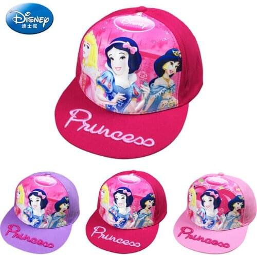 Disney Snow White Cartoon Baseball Caps Spring Autumn Cotton Lovely Baby Girl Hat Childrens Sun Hat Hip Hop Snapback Kids Hats
