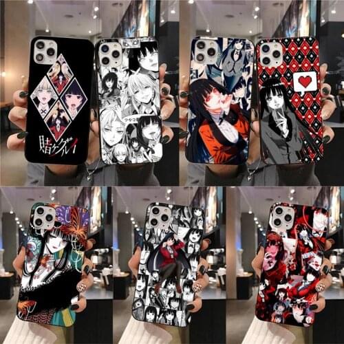 Japanese Anime Kakegurui Jabami Yumeko Phone Case for iphone 12 pro max mini 11 pro XS MAX 8 7 6 6S Plus X 5S SE 2020 XR case