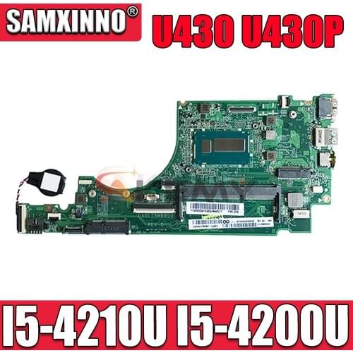 For Lenovo IdeaPad U430 U430P laptop motherboard integrated graphics card I5-4210U I5-4200U.FRU 5B20G16365 90003338