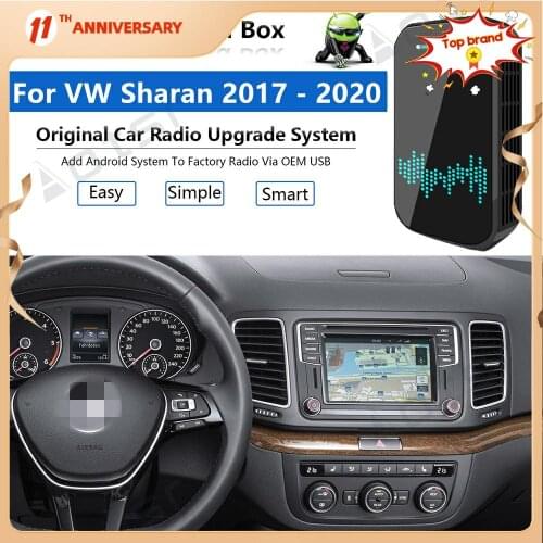 For VW Sharan 2017 - 2020 Carplay AI Box Android System Car Multimedia Player Video Wireless Mirror link Auto Radio upgrade Wifi