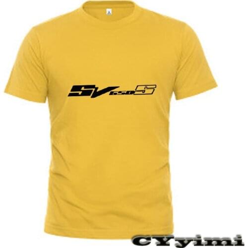 For SUZUKI SV650S SV 650 S T Shirt Men New LOGO T-shirt 100% Cotton Summer Short Sleeve Round Neck Tees Male