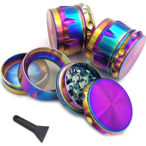 New 4-layer Aluminum Herbal Herb Tobacco Grinder Smoke Grinders