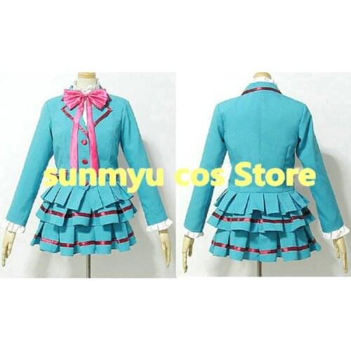 Suite PreCure Cure Rhythm Minamino Kanade Uniform Cosplay Costume,Custom Size Halloween Wholesale