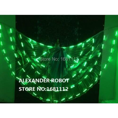 LED wing /LED wing clothes/ Luminous costume/ Alexander robot/LED ROBDT/LED Ballet costume party/Reception clothingss