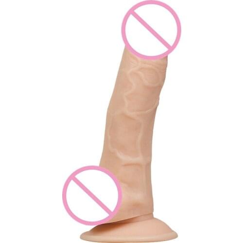 Modi 7.28 Inch Beginnger Mini Dildo Anal Plug Butt Toys Female Couple Flirt Sex Toys Suction Cup Vagina Massager Penis Soft