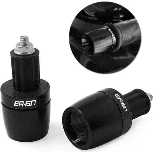 Motorcycle 7/8"22mm Handle Bar Grips Ends Universal Handlebar Counterweight Cap Plug Slider Cover For Kawasaki ER-6N ER6N ER 6N