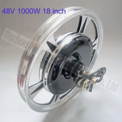 Customized 18 inch e-bike motor 48V60V 1000watt /high speed brushless DC bike motor diy parts G-M058