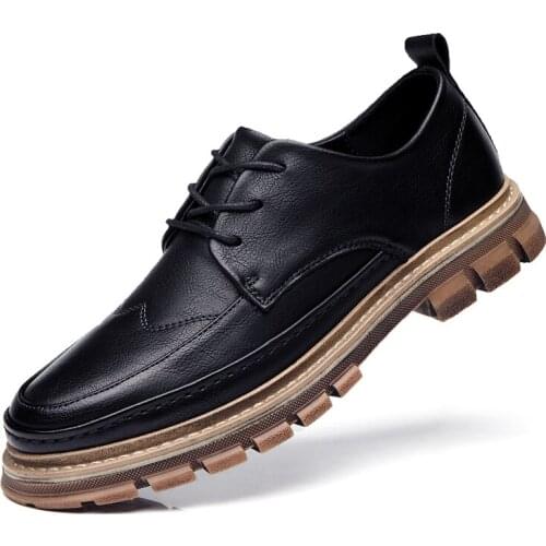 Men Leather Shoes Men Casual Loafers Moccasins Comfortable Soft Shoes Breathable Flats Mens Business Formal Shoes