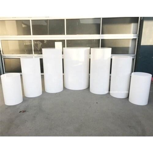 New style Luxury and White Acrylic Round Display Plinth Wedding Pedestal senyu1763