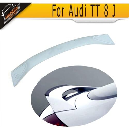 PU rear trunk boot lip spoiler wings for Audi TT 8J