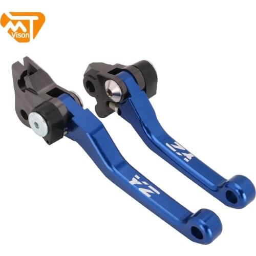 Adjustable Pivot Brake Clutch Levers CNC Aluminum Motorcycle Street Bike For Yamaha YZ80 YZ85 2015 2016 2017 15-17