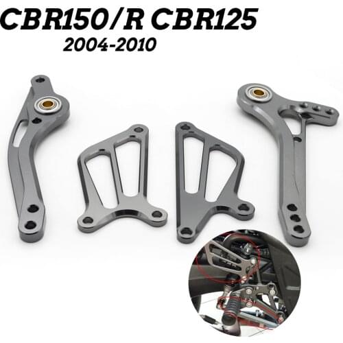 FOR Honda CBR150 CBR150R CBR125 CNC Brake Gear Shift Shifter Lever + Wing Motorcycle Footrest Rearset Foot Peg Shifters Levers