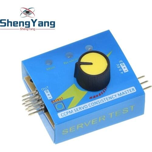 ShengYang Servo Tester Gear Test CCPM Consistency Master Checker 3CH 4.8-6V with Indicator Light
