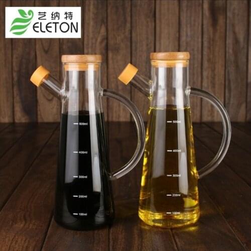 ELETON 2017 fashionable Boron silicon glass oiler sesame oil vinegar bottle kitchen supplies leak-proof oil bottle cook user