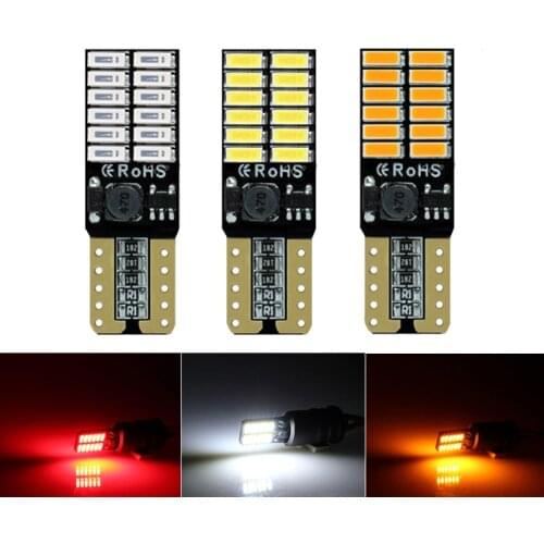 Led Decoding Constant Current Width Indicator T10 4014 24smd License Plate Light Reading Lamp 12 / 24 V Led Lights for Car