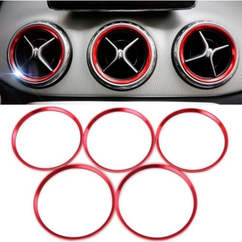 Aluminium alloy Air outlet sticker/Instrument panel Air outlet decoration ring For Mercedes Benz AMG A/B/GLA/CLA W246 W176 Class