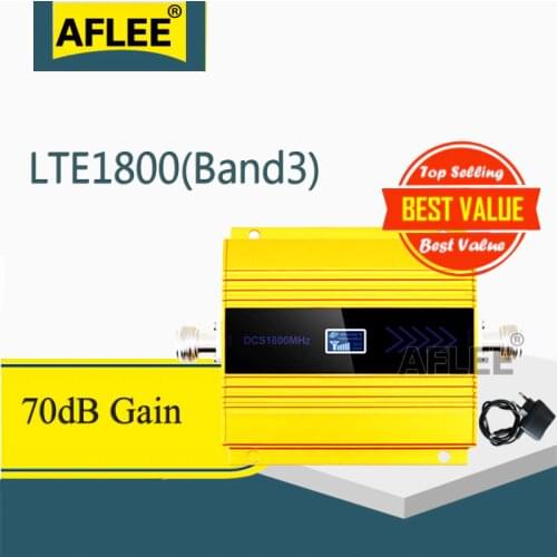 1PCS 1800Mhz LTE GSM 4G Cellular Amplifier DCS LTE 1800 4G NetWork Mobile Signal Booster Repeater gsm 2g 3g 4g Booseter