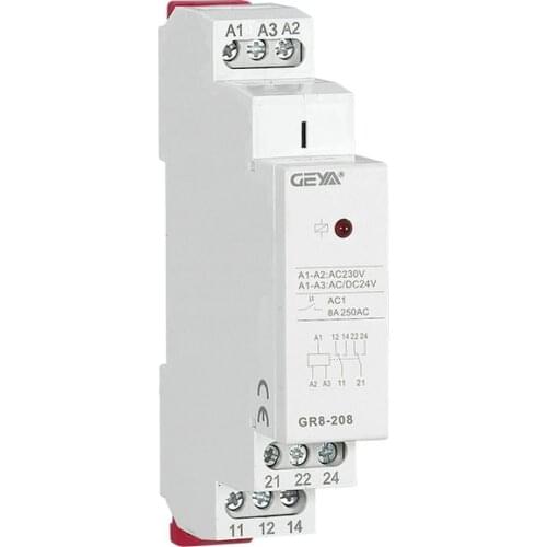 Din Rail Auxiliary Relay Industrial Control Mini Intermediate Relay