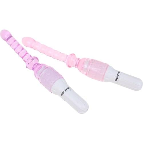Jelly Anal Vibrator Anal Butt Plug Beads Long Stick Prostate G-Spot Massager Adults Anal Sex Toys For Couples Masturbation