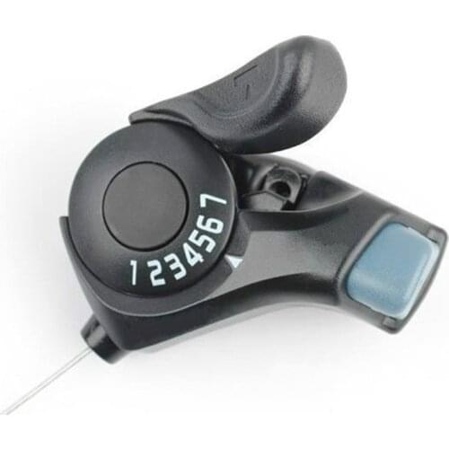 1 Pair 3x7 Speed Thumb Gear Shifter Levers for Moutain Bike Combo with Inner Shifts Cables Bicycle Accessories SP99