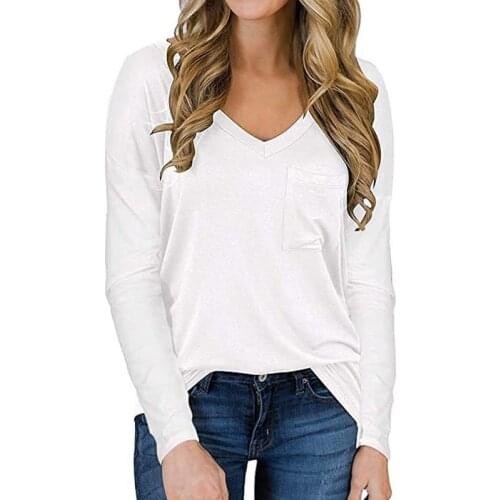 2021 Summer Harajuku Long Sleeve T Shirt For Women Clothes V-neck Plus Size Fashions T-shirt Tops Casual Vintage Tee Shirt Femme