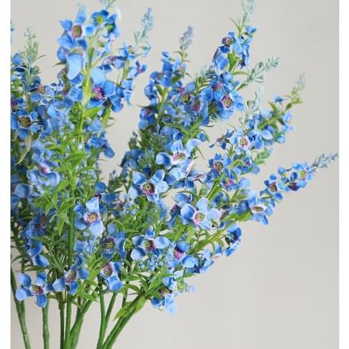 3 forks mint bouquet Silk Artificial Flowers for Home Desktop Layout Decoration Party Wedding Hall Fake Flowers