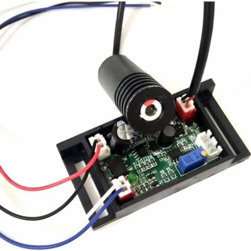 DC12V 100mw 650nm 658nm Red Diode Laser Dot Module 18x45mm w/ TTL & Driver Out