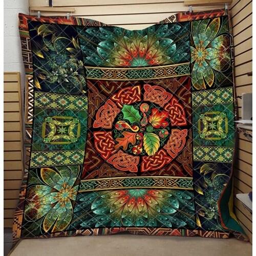 Bohemia Quilt Flowers And Leaves High End Fashionable Kids School Adults Bed Summer Quilt Comfortable Dropshipping