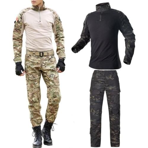 Men Airsoft Outdoor Uniform Multicam Militar Multicam Camo Suits Hunting Tactical Special Force Uniforms Combat Ghillie Suit