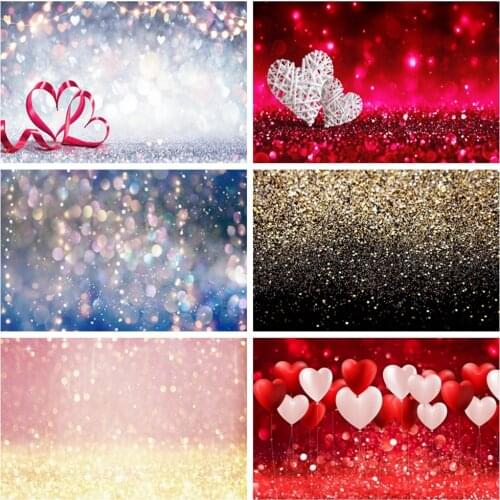 Glitter Pink White Blue Silver Golden Dots Light Bokeh Baby Portrait Photography Background Vinyl Backdrop For Photo Studio Prop