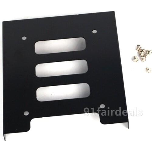 Heretom 10PCS/lot 2.5" SSD HDD To 3.5" Metal Mounting Adapter Bracket Dock Hard Drive Holder For PC Hard Drive Enclosure Adaptor