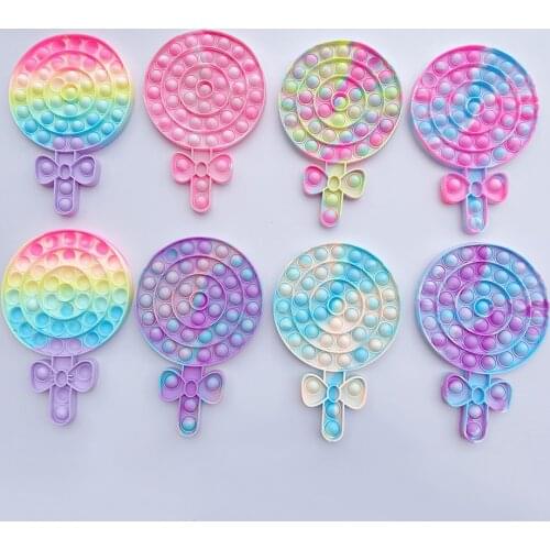 Fidget Reliver Stress Toys Rainbow Push It Bubble Antistress Toys Adult Children Sensory Toy To Relieve Autism Dropshipping