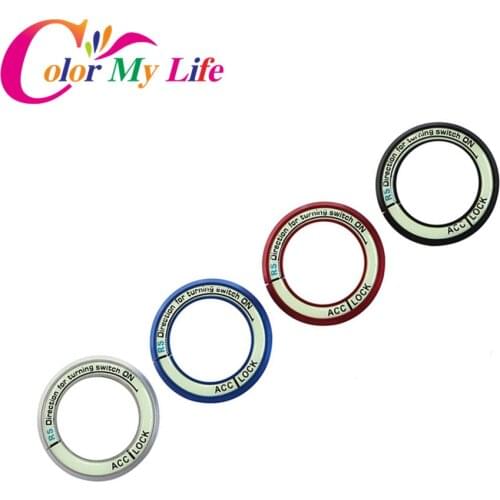 Color My Life Ignition Key Ring Sticker For Nissan Teana X-Trail Livina Tiida Sunny March Murano Geniss Juke Almera Folded Key