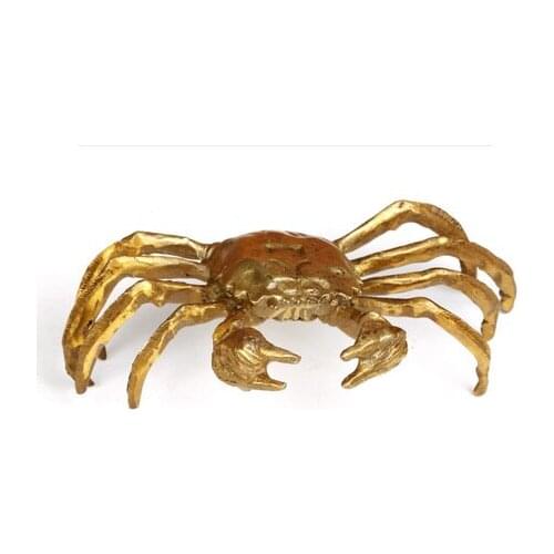A copper ornaments Zhaocai crab harmony Home Furnishing decoration s home town of evilroom Art Statue