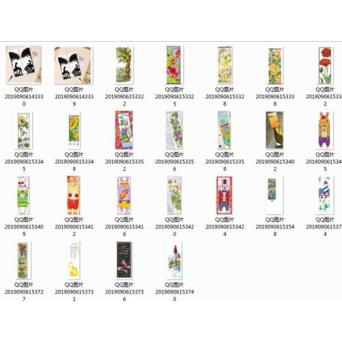 NEW Cute Girl Stitch Cross Stitch Bookmark Metal Silver Golden Needlework Embroidery Crafts Counted Cross-Stitching-6TH