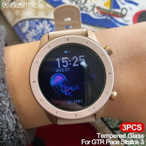 Excellent Screen Protector Film cover For Amazfit Pace Stratos 3 Verge 9H Tempered Glass For Xiaomi Huami Amazfit GTR 42mm 47mm