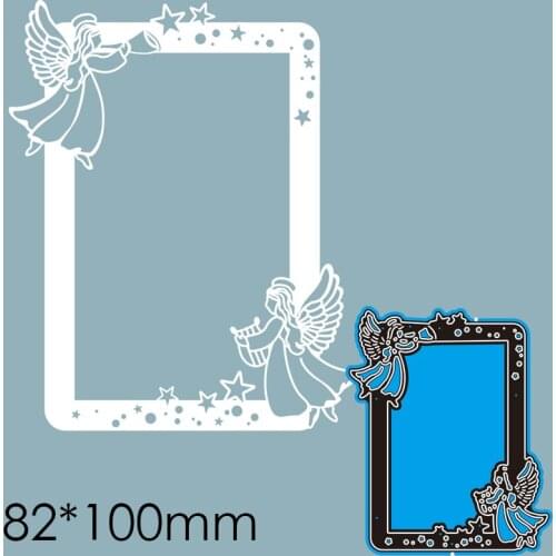 Cutting Dies Angel Musical Greeting Card New Metal DIY Album Paper Craft Embossing Stencil Greeting Card Decoration 82*100mm