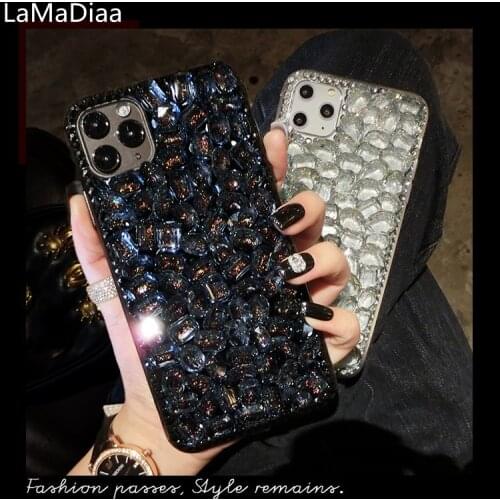 Luxury 3D Diamond Case Rhinestone Bling Phone Cover funda coque For Samsung A3 A5 A7 2017 A9 A8 A6 PLUS 2018 A50 A70 A80 A51 A71