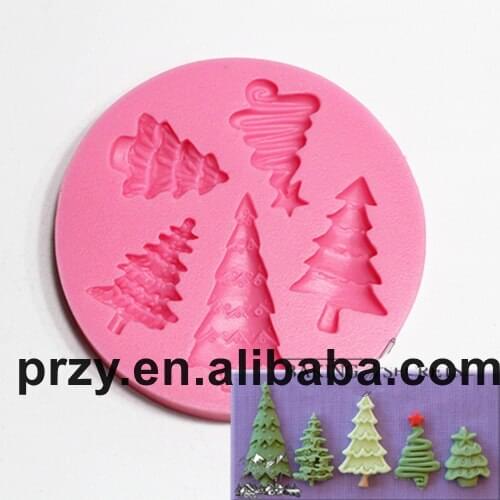 Fondant Silicone Mold Christmas tree Christmas Tree Silicone Mold Cake Decorating Tool Food Grade Silicone
