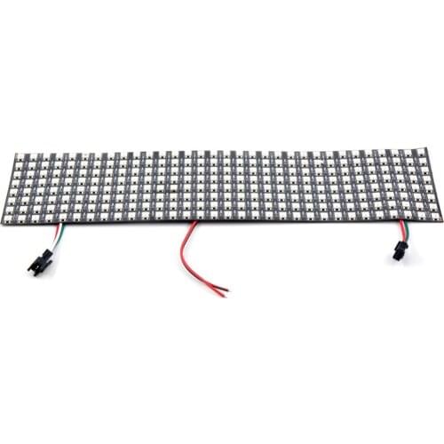 Fast 50pcs 8*32 256 LEDs Full color WS2812B panel SK6812 panel WS2812 5050 RGB Flexible Pixel Panel Light DC5V