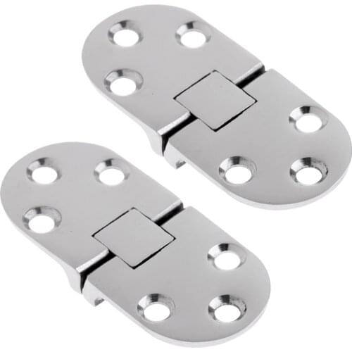 2pcs Folding Boat Locker Door Hinge Strap Caravan Yacht Hatch Compartment Cabin Deck Hardware - Marine 316 Stainless Steel
