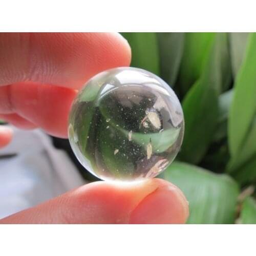 24mm natural clear stone in stone all contain quartz crystal sphere ball