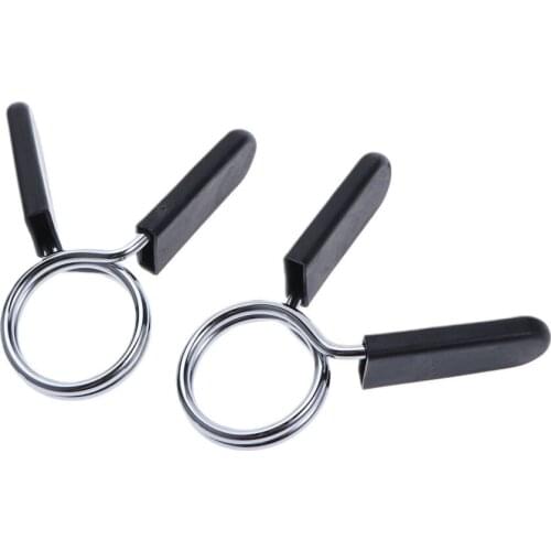 4PCS 25mm Dumbbell Barbell Clamps Spring Clip Collars for Powerlifting Cross Fit Weightlifting Gym