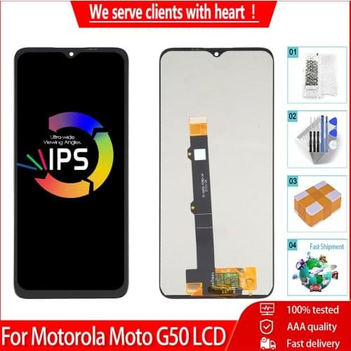 6.5'' New For Motorola Moto G50 XT2137-1 XT2137-2 LCD Display Touch Screen Digiziter Panel Assembly Replacement Parts