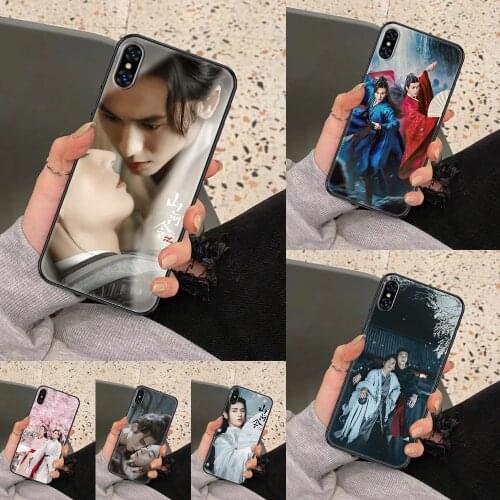 WORD OF HONOR Shan He Ling Phone Case Cover Hull For iphone 5 5s se 2 6 6s 7 8 12 mini plus X XS XR 11 PRO MAX black soft shell